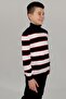 Children's Turtleneck Striped Sweater (c21-18749) - 2
