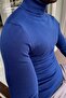 Slim-Fit Turtleneck Sax Knitwear Sweater - 4