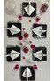 Linen Look Carefree Glitter Tablecloth Gray - 2