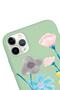 iPhone 11 Pro Compatible Color Brush Designed Green Launch Phone Case - 3