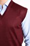 Men's Gray V-Neck Thin Wool Knitwear Knitted Non-Pilling Sweater - 3