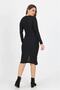 Women's Slit Detailed Midi Length Knitted Crepe Dress Shnz11 - 5