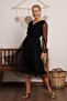 Belted V Polka Dot Tutu Dress 583308
