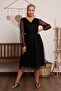 Belted V Polka Dot Tutu Dress 583308 - 3