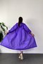 Women's Purple Snap Detail Transparent Raincoat - 2