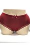 Women's Solid Color Bambo High Waist 5 Piece Panties - 6