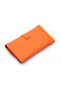 Women's Wallet Soft Leather Buckle Orange Women's Wallet Accessory - 5