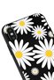حافظة هاتف iPhone Xs Max متوافقة مع تصميم Big Daisy باللون الأسود - 3