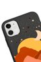 iPhone 11 Compatible Mountain Art Design Black Launch Phone Case - 3