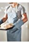 Sandviva Oven Gloves Cotton-Linen Mix Sky Blue - 8