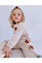 Girl's top-bottom beige suit - 3