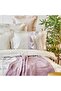 Franela Lilac Double Cotton Duvet Cover Set, Cotton Blanket Set - 3
