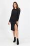 Women's Slit Detailed Midi Length Knitted Crepe Dress Shnz11 - 2