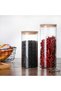 800 ml Borosilicate Glass Jar with Bamboo Lid Set of 6 - 6