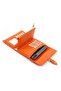 Women's Wallet Soft Leather Buckle Orange Women's Wallet Accessory - 2