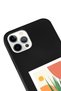 حافظة هاتف إطلاق سوداء متوافقة مع هاتف Iphone 13 Pro Max بتصميم زهرة الذرة - 3