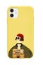 iPhone 11 Compatible Mathilda Designed Yellow Launch Phone Case
