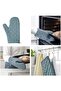 Sandviva Oven Gloves Cotton-Linen Mix Sky Blue