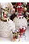 New Year Christmas Luxury Santa Claus Snow Globe Pine Tree Deer Decoration Gift Silver Red - 2