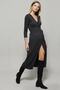 Women's Anthracite Double Breasted Maxi Dress EY1135 - 5