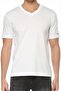 Men's White V-neck T-shirt 59521