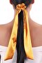 Hahai Women's Long Ribbon Model Satin Scrunchie Buckle