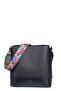 Women's Natural Black Crossbody Shoulder Bag - 3