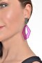 WOMEN'S COLORFUL PLEXY DESIGN ASYMMETRIC EARRINGS