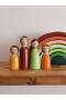 Mesu 4-Piece Waldorf Wooden Family, Peg Baby Toy Set