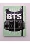 دفتر Bts غطاء صلب مرن منقط - 4