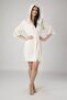 Women's Cream Complete Lace Dressing Gown Bathrobe