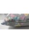 Double Sided Colorful Hearts on Gray Floor Children's Room Suede Pillow Cushion Cover - 3