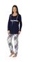 8082 Women's Bottom Top Navy Blue Color Maternity Maternity Set
