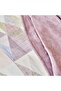 Franela Lilac Double Cotton Duvet Cover Set, Cotton Blanket Set - 4