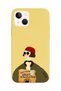 iPhone 13 Compatible Mathilda Designed Yellow Launch Phone Case