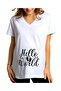 Hello World Printed Maternity T-Shirt