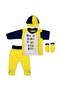 Unisex Baby Yellow Navy Blue 4-Piece Fan Hospital Exit Set