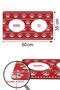 Christmas Knitted Printed Dog Food Mat Dog Food Training Mat 50X35Cm - 2