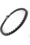 Interlocking Black Albanian Chain Men's Bracelet and Necklace Chain Set - 3