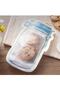 10 Large Size Jar Appearance Ziplock Storage Bag 600 Ml Blue - 2
