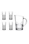 مجموعة من 5 قطع زجاجية من سلسلة Timeless Glass مع إبريق