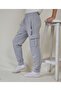 Unisex Kids Gray Cargo Pocket Sweatpants Bottom, 4-season - 2