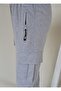 Unisex Kids Gray Cargo Pocket Sweatpants Bottom, 4-season - 4