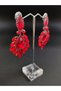 Red Crystal Stone Henna Wedding Bridal Earring – Bijoux Earrings – Bijoux Earrings – Bijoux Earrings - 2