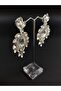 White Crystal Stone Henna Wedding Bridal Earring – Bijoux Earring – Bijoux Earring – Bijoux Earring - 2