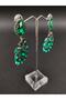 Green Crystal Stone Henna Wedding Bridal Earring – Bijoux Earring - 2