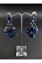 Navy Blue Crystal Stone Henna Wedding Bridal Earring – Bijoux Earring – Bijoux Earring – Bijoux Earring