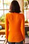 Women's Orange Turtleneck Hooded Camisole Sweater KZK-19000395 - 5
