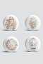 4-Piece Flower Bundles Special Design Digital Printed Modern Round Pillow Throw Pillow Cover Set - 2