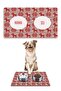 Dog Striped Retro Dog Food Mat Dog Food Training Mat 50X35Cm